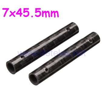 XK-X251 whirlwind drone spare parts undercarriage carbon pipe (7x45.5mm) 2pcs - Click Image to Close